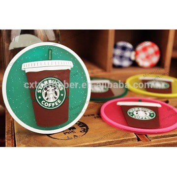 cute 3D cartoon coaster, 3D soft PVC coaster